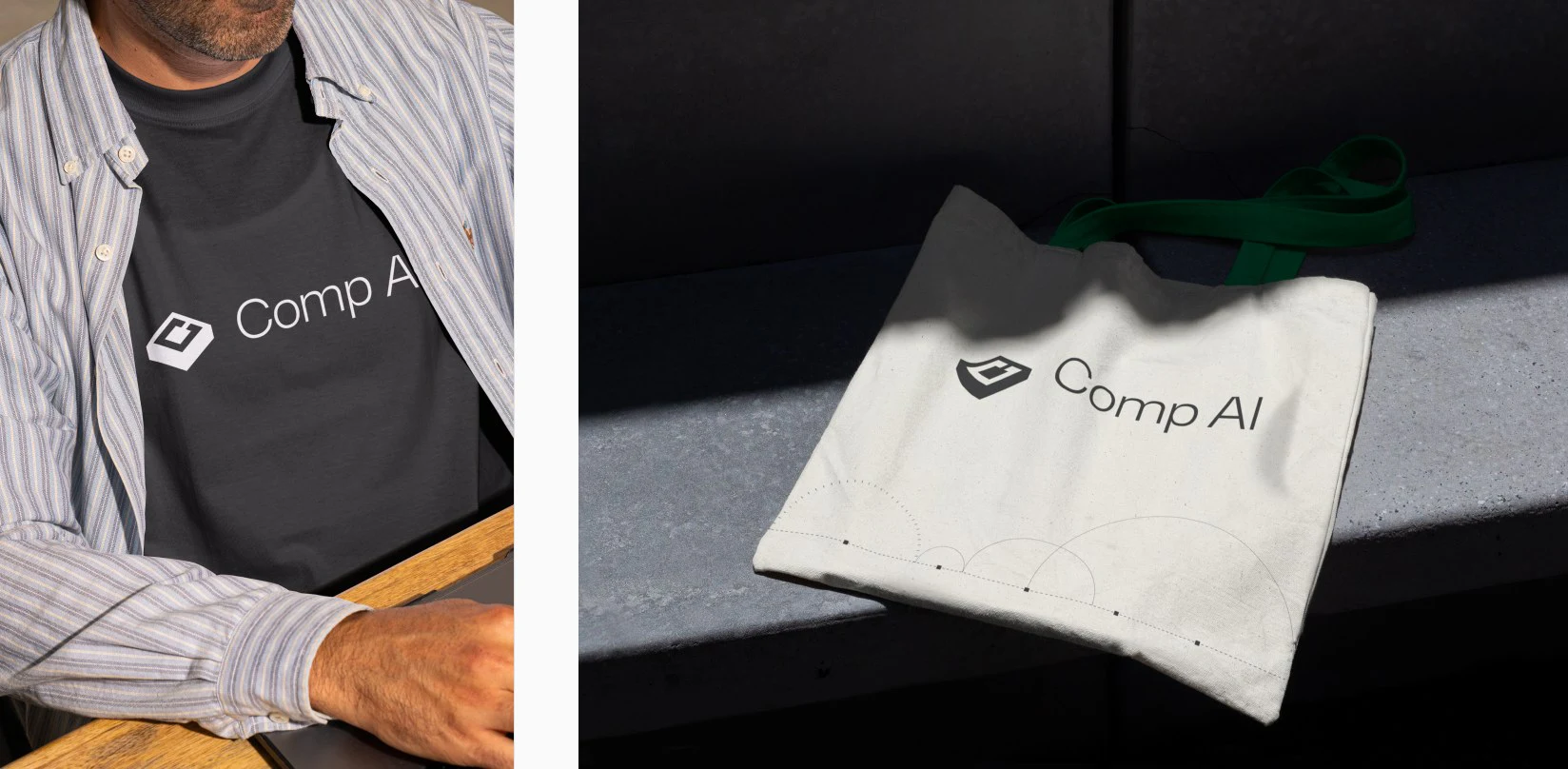 Comp AI: From tote bags to badges