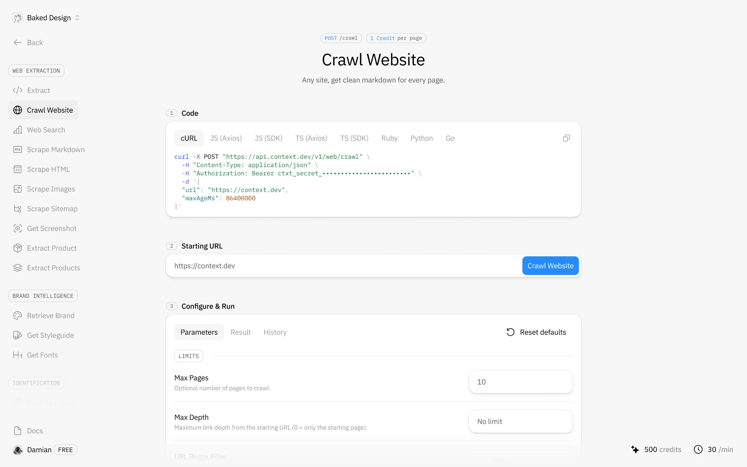 Context Dev: Try every endpoint before you code