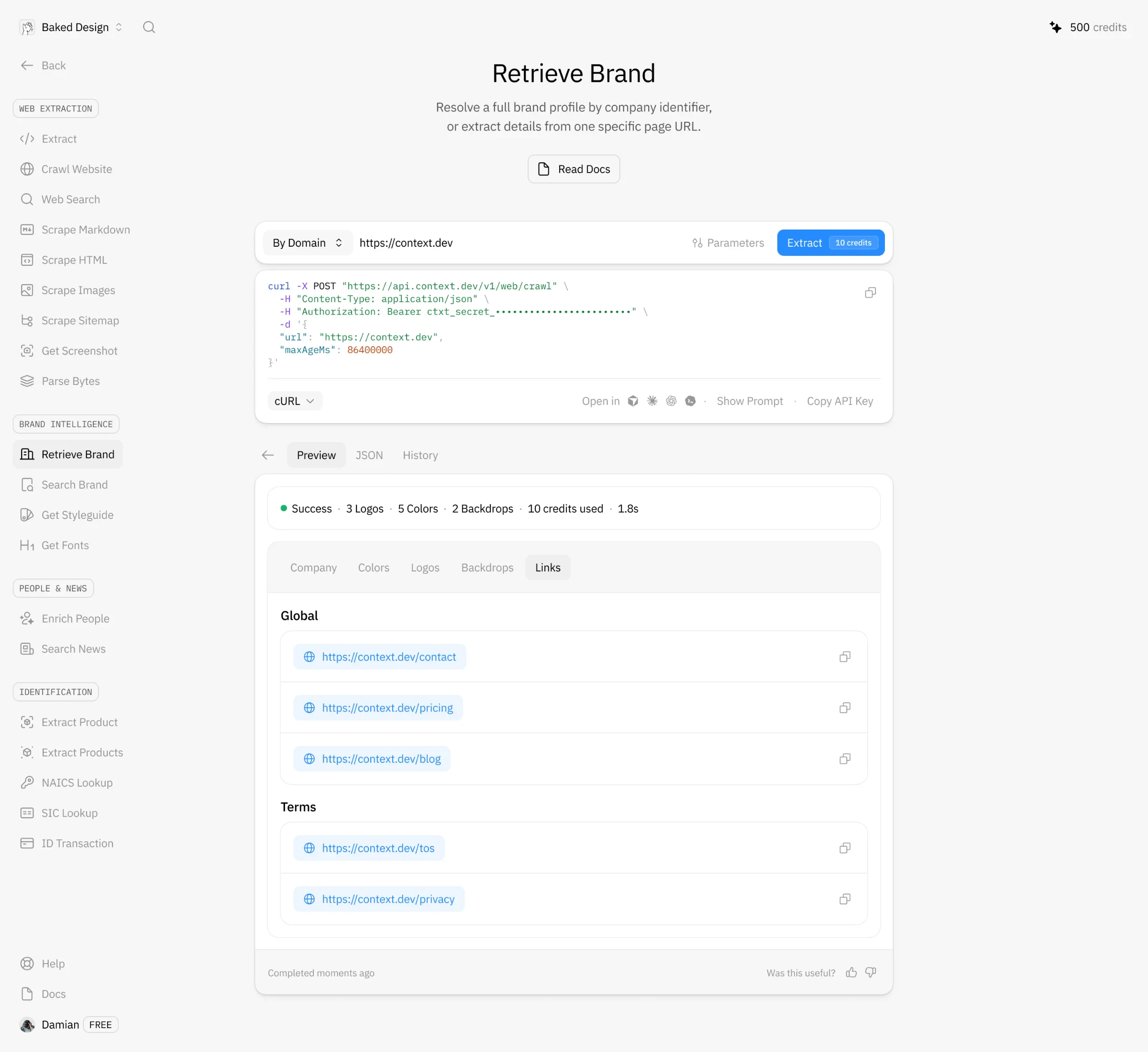 Context Dev: Try every endpoint before you code