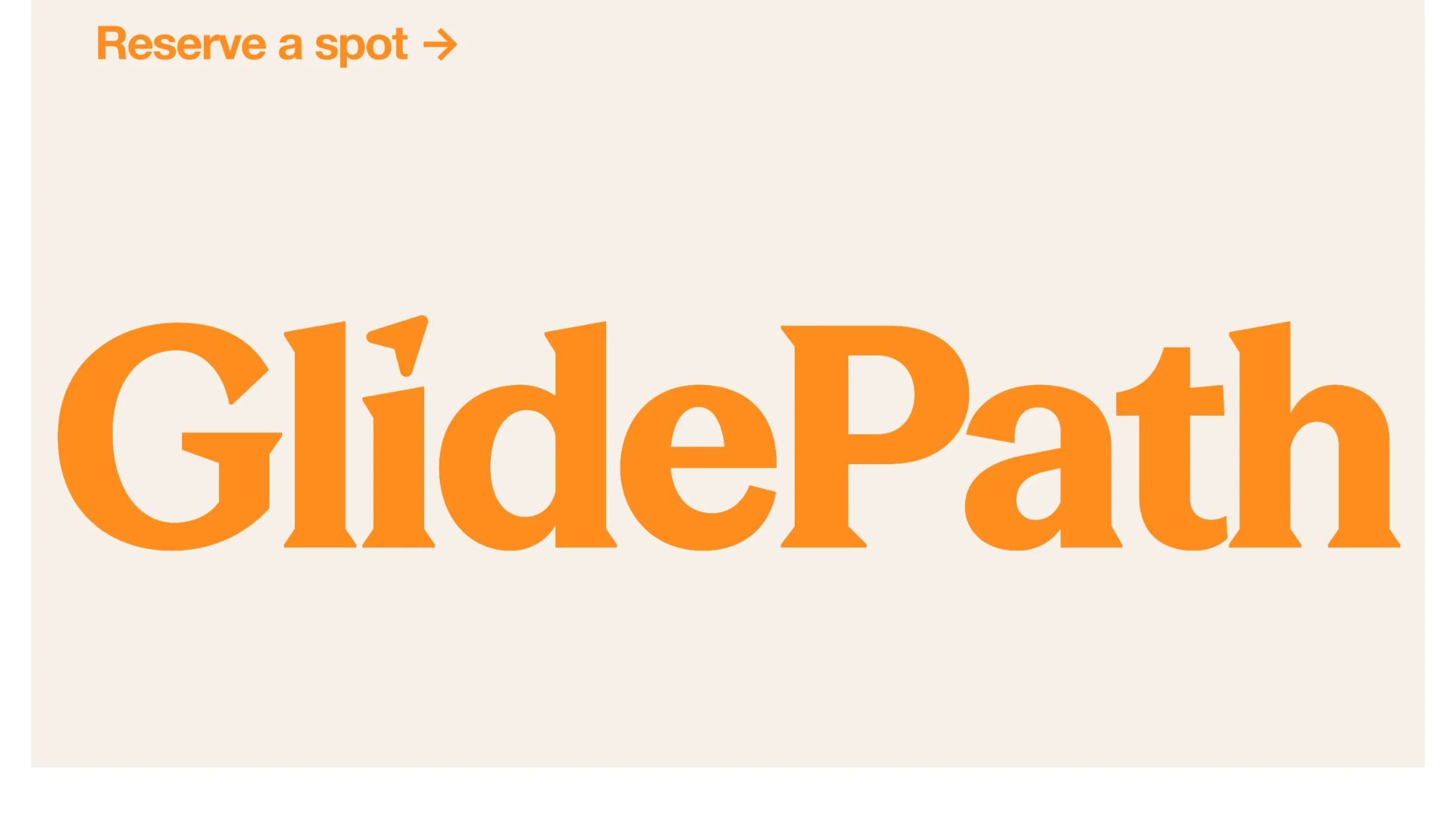 Glidepath: A smooth glide, in brown and gold