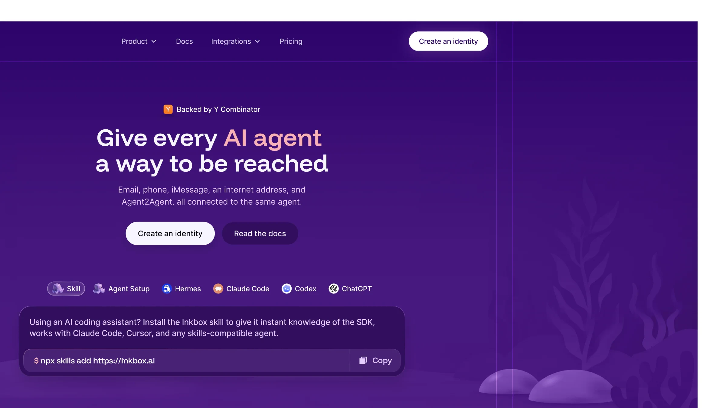 Inkbox, day 8: Site designed in Figma