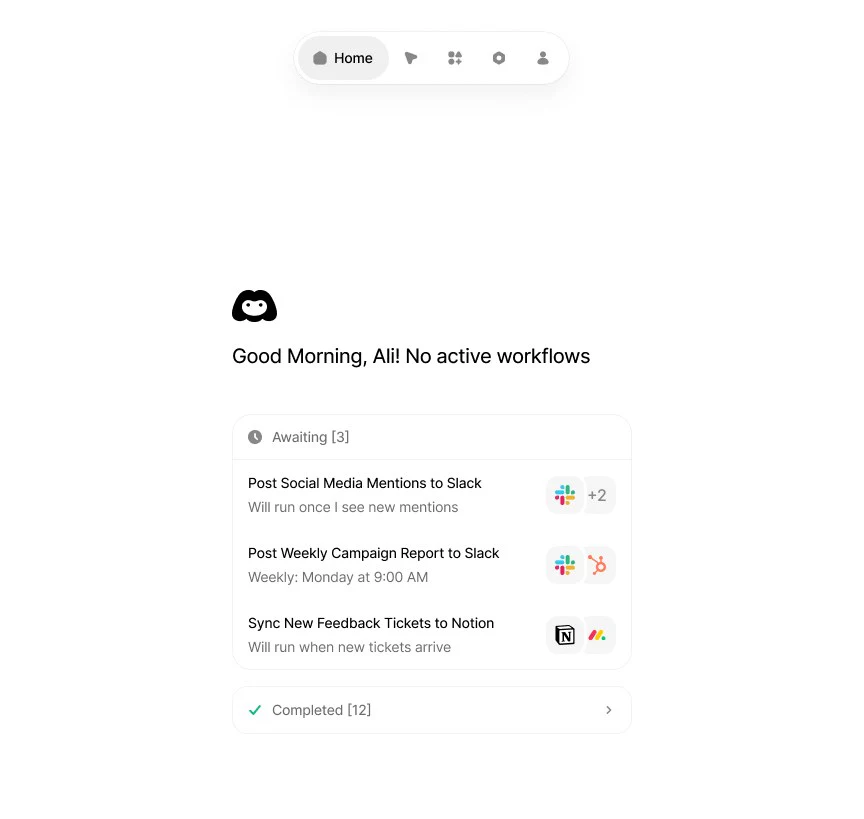 Mazie: Onboarding to the home screen