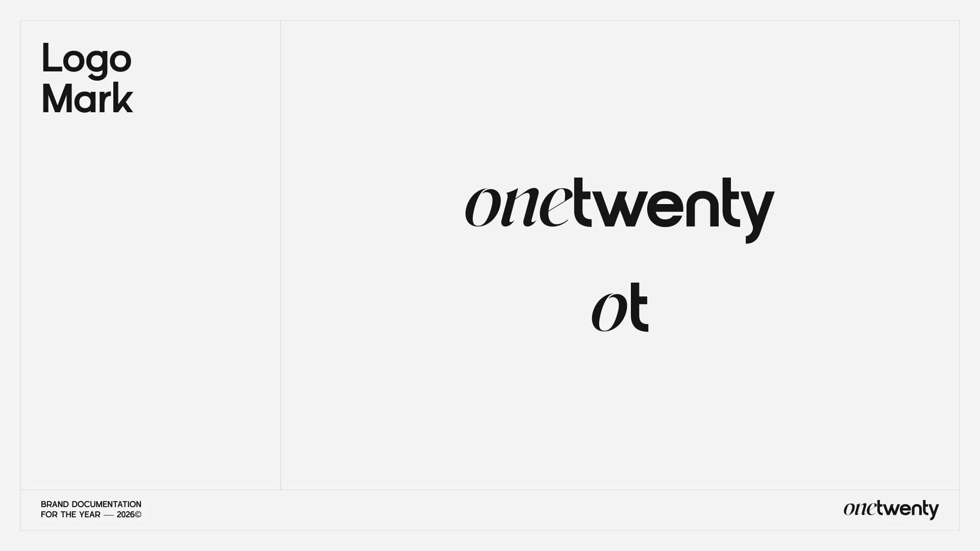 onetwenty: A brand guideline and system