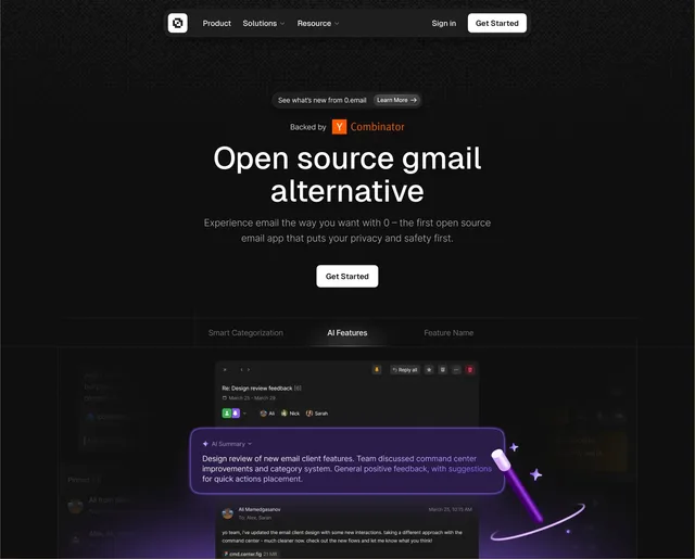 0.email: Email app and site, now Orchid, YC W26