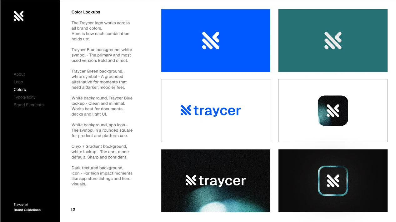 Traycer: A brand foundation around the existing logo