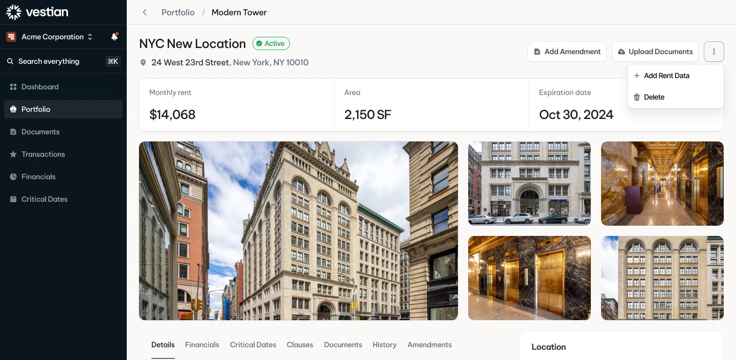 Vestian: Hundreds of sites, one table