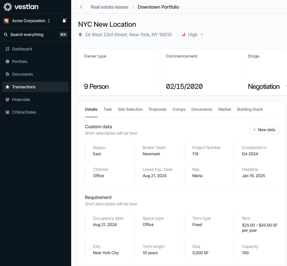 Vestian: Deals and documents in one place
