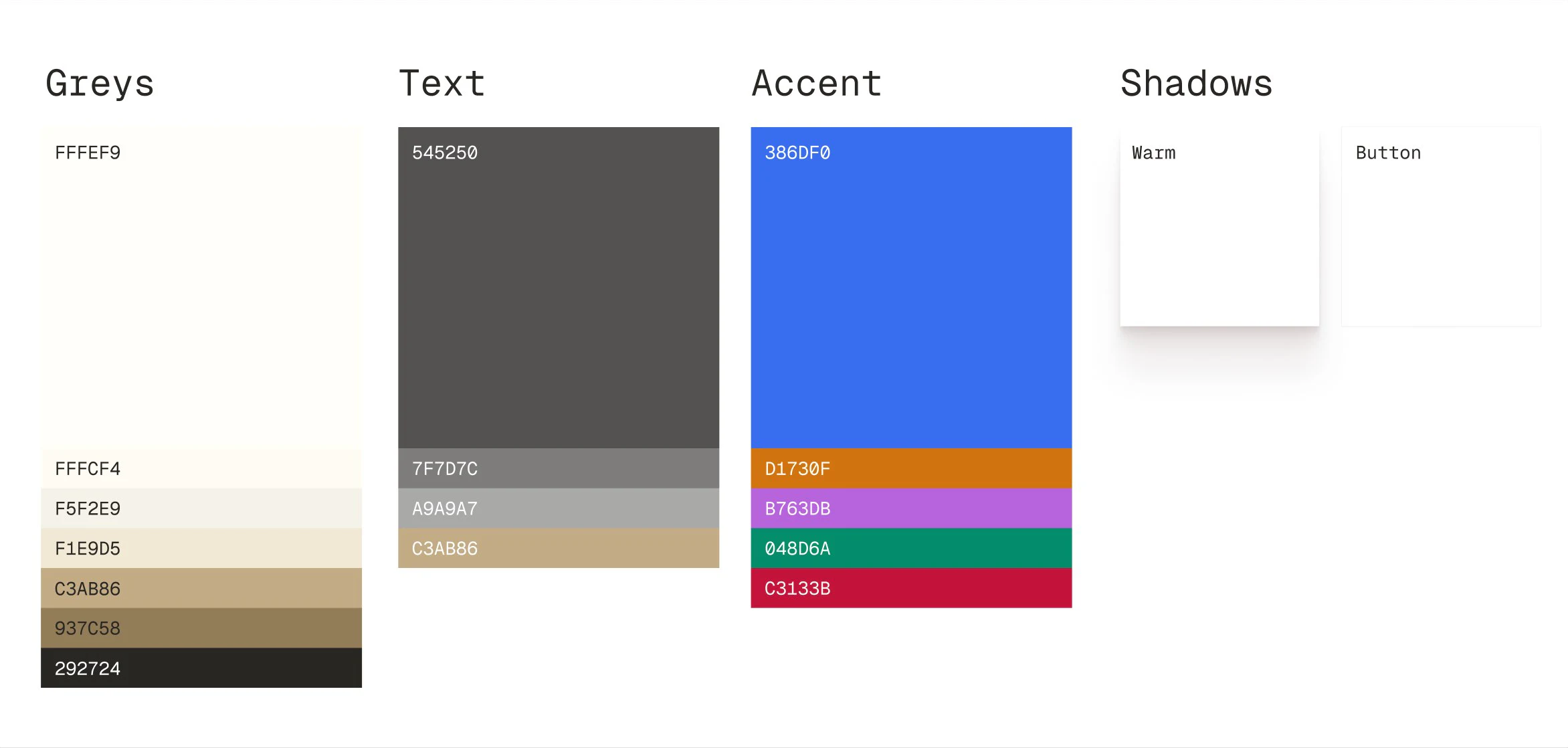 Zinc: Warm, simple, one blue